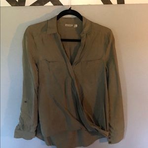 Olive green blouse